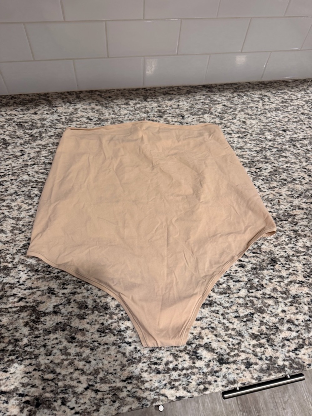 SKIMS High-Waist Nude Shapewear thong